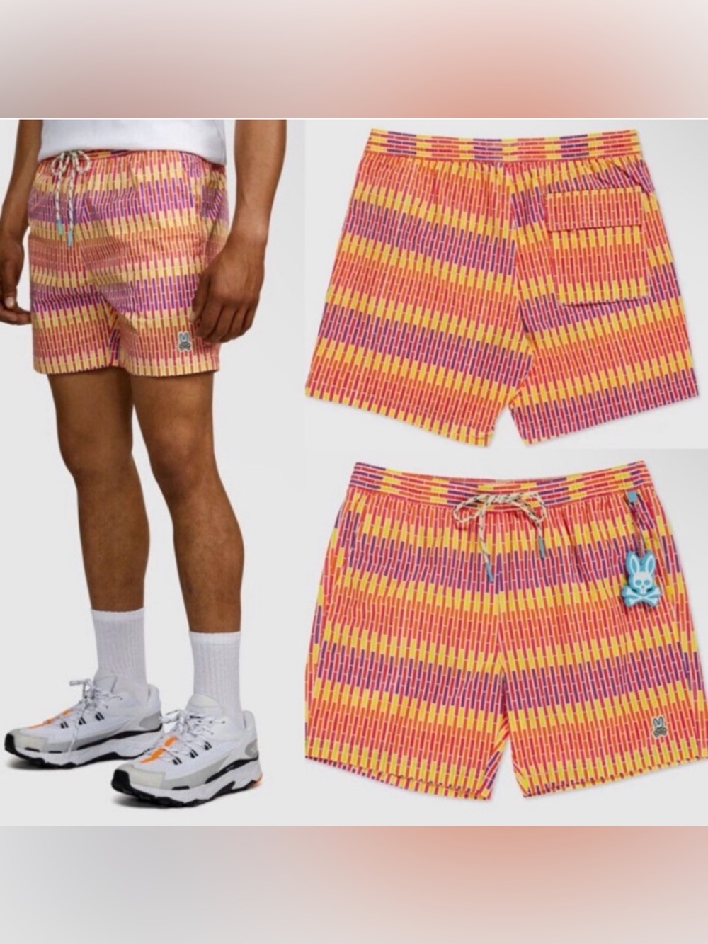 Mens PSYCHO BUNNY
DIVA PINK size 3XL XXXL
KESSING PATTERNED SWIM
TRUNKS